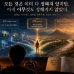 운명과 자유의지 — 시뮬레이션 게임에서 플레이어가 운명체를 선택하는 이미지