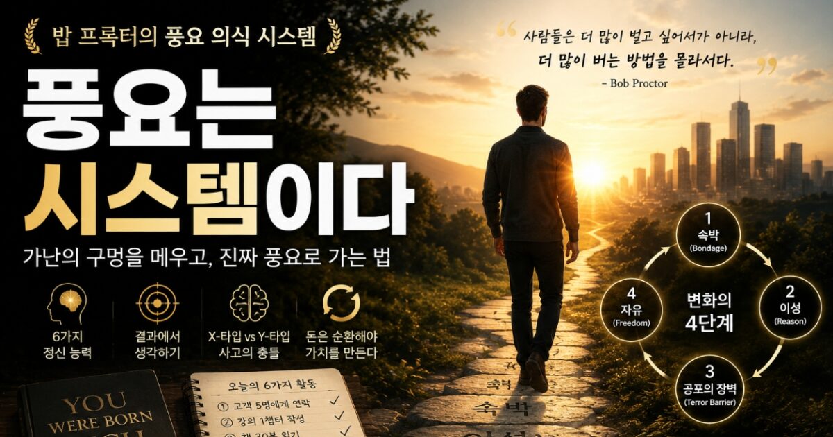풍요 의식 재프로그래밍 — 밥 프록터의 사고 시스템 이미지